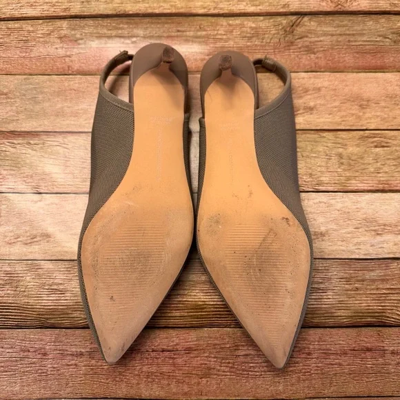 French Connection Taupe Slingback Flats - Picture 5 of 7